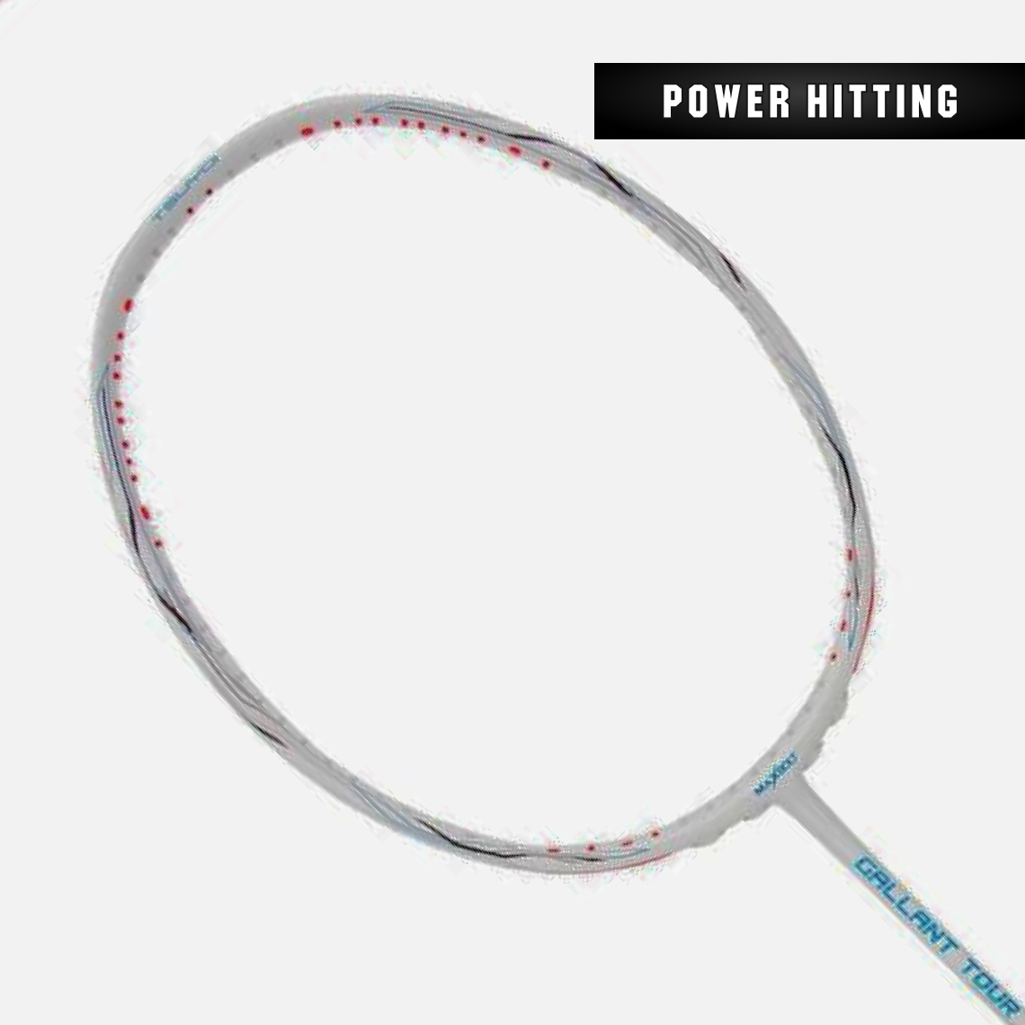 Maxbolt Gallant Tour (White) Badminton Racket With Cover